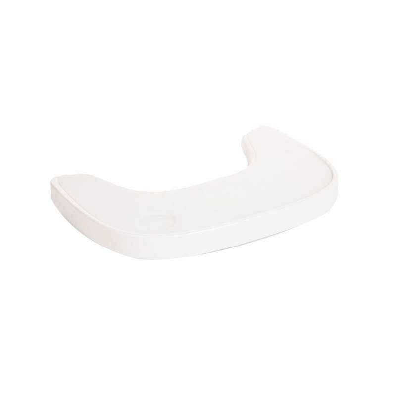 Tablette blanche pour chaise haute Evolu 2 avec napperon en silicone Childhome