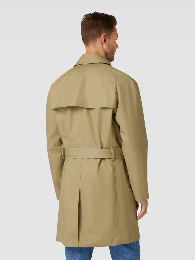 Jacke mit Stoffgürtel in camel