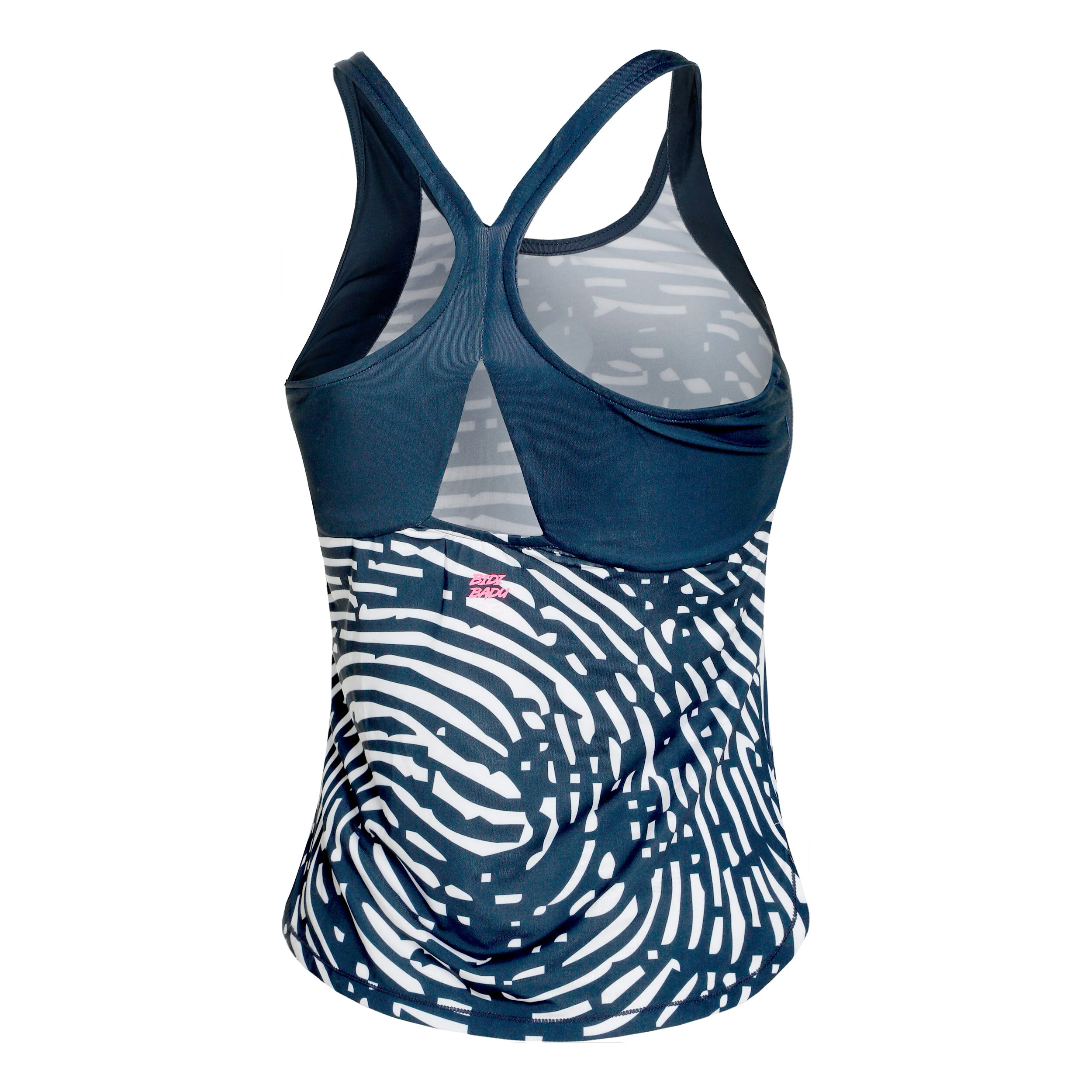 Fingerprint Tank-Top Damen - Dunkelblau, Weiß