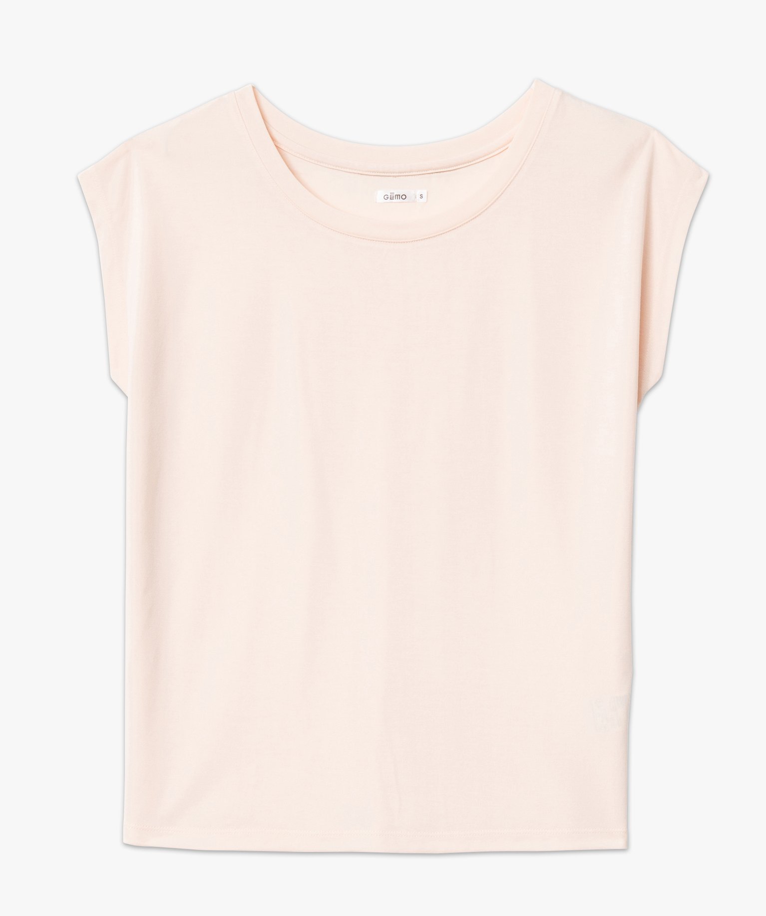Tee-shirt homewear sans manches avec large col rond femme vert | GEMO