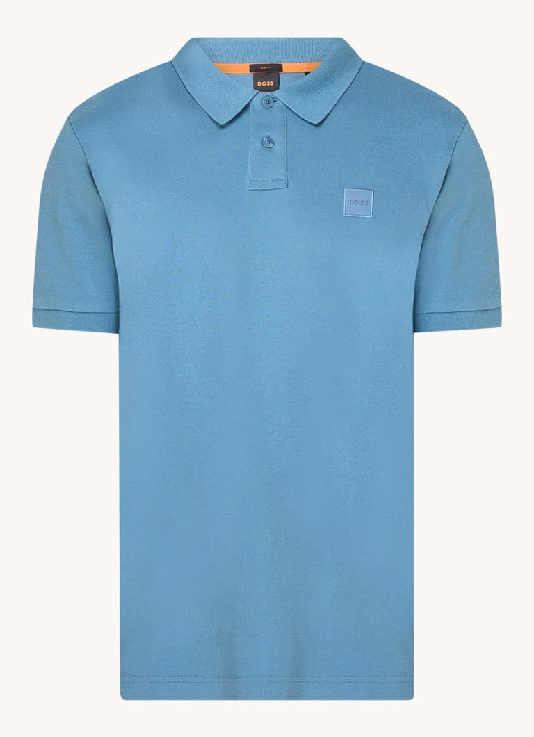 Polo HUGO BOSS Passenger slim fit com logotipo