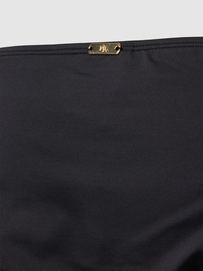 Bikini-Slip mit Label-Detail in schwarz