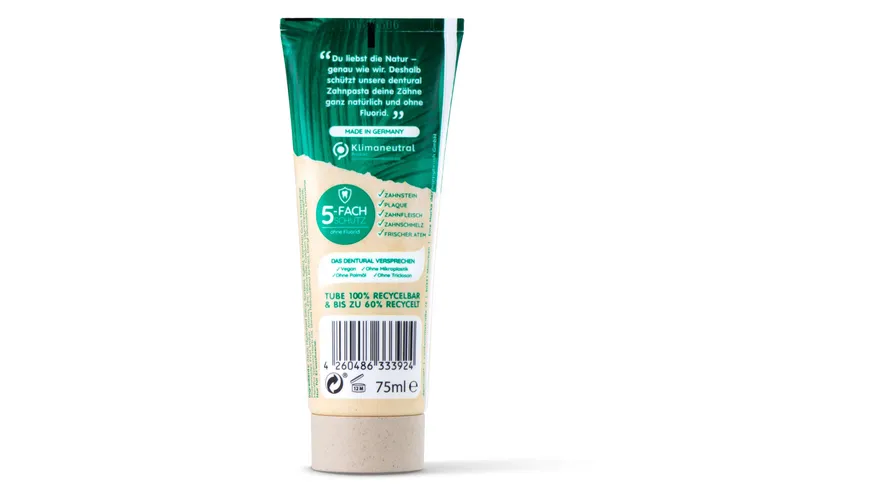 Dentural Zahnpasta Natural fluoridfrei 75 ml