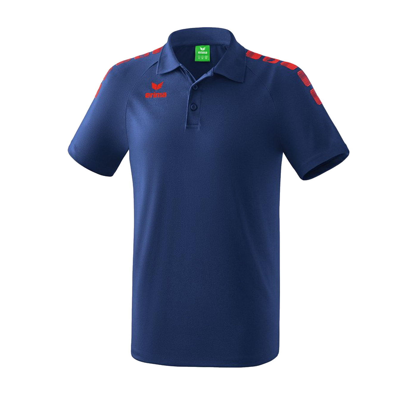 Erima Essential 5-C Poloshirt Blau Rot