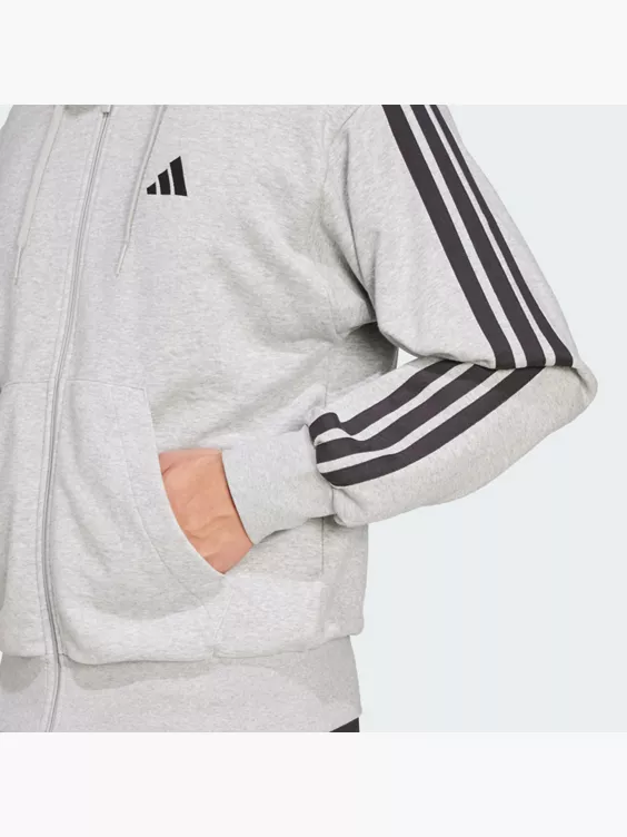 adidas Essentials 3-Streifen French Terry Kapuzenjacke