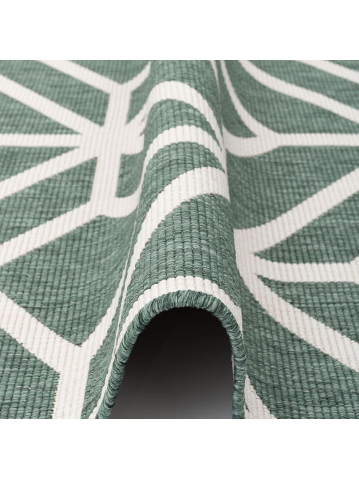 Pergamon In- und Outdoor Teppich Beidseitig Newport Trend in Groen günstig kaufen 140 x 200 cm