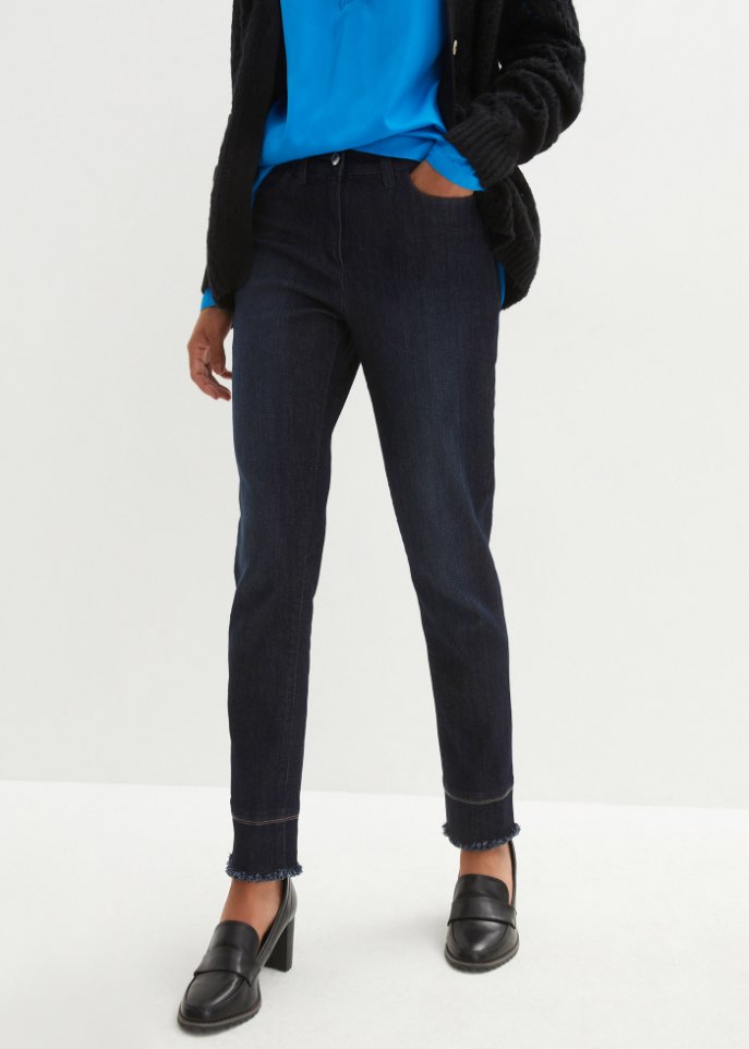 7/8-Sretchjeans mit Glitzer