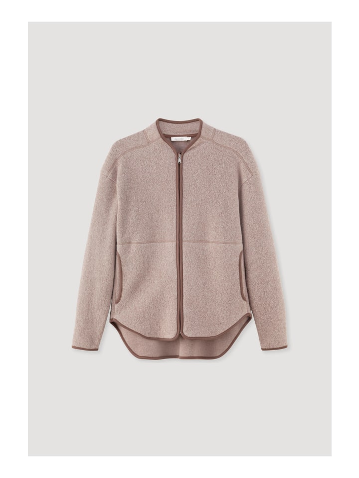 Hessnatur Fleece-Jacke in mandelbraun günstig kaufen