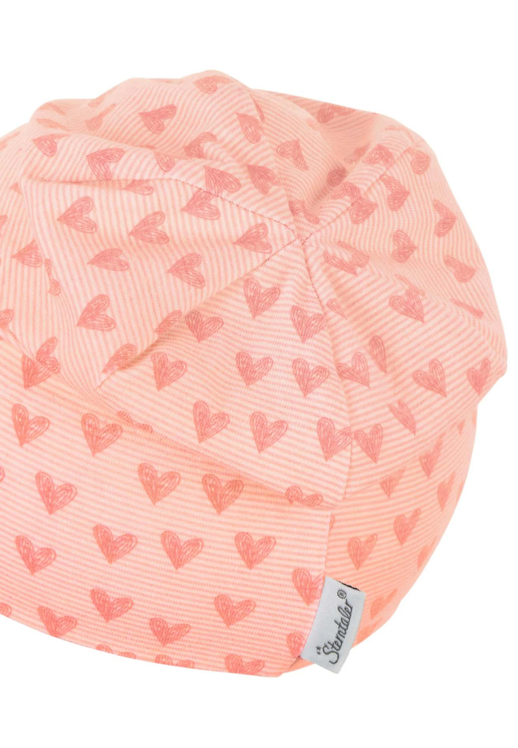 Slouch-Beanie mit Herzen Print aus Jersey