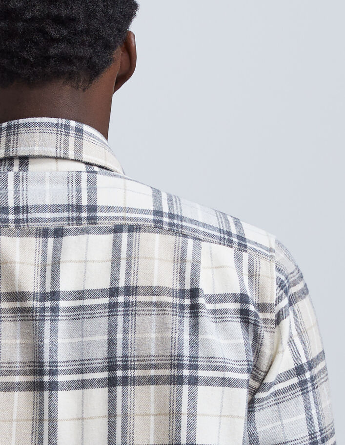 Chemise REGULAR vison à motif carreaux Homme