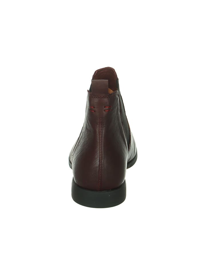 Think! Leder-Chelsea-Boots in Bordeaux günstig kaufen