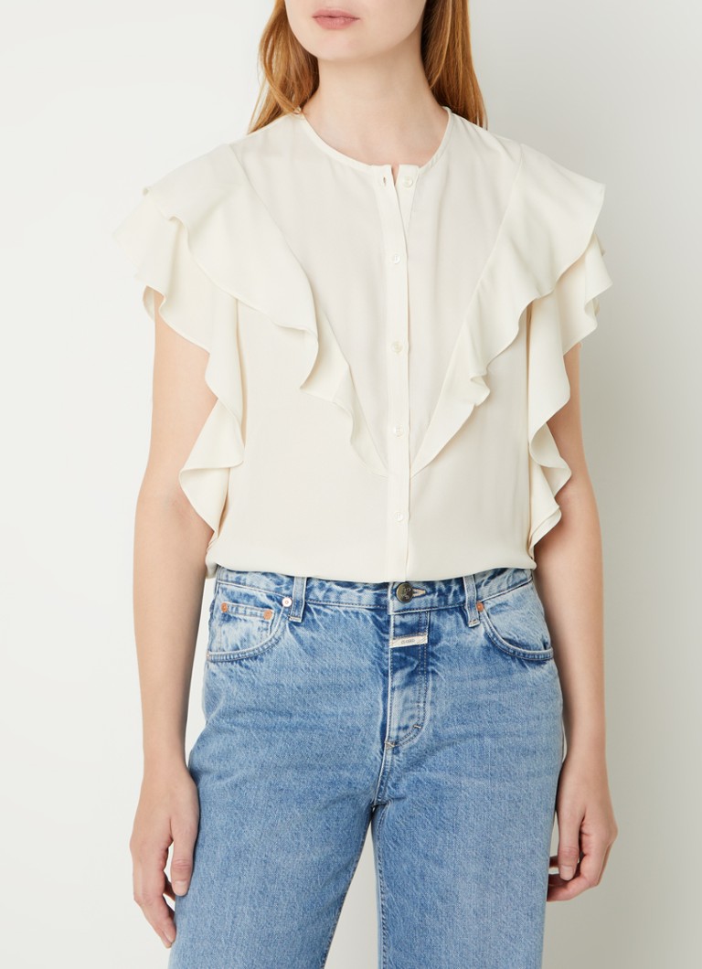 Fifth House  Faith blouse met volant en vlindermouw