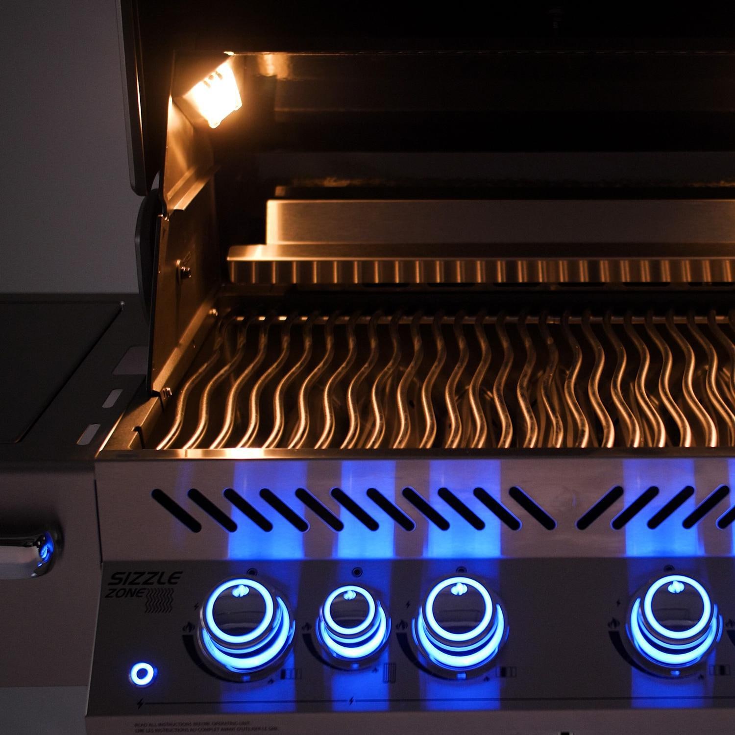 Napoleon Prestige PRO 500 Propane Grill with Infrared Rear and Side Burners and Rotisserie Kit - PRO500RSIBPSS-3