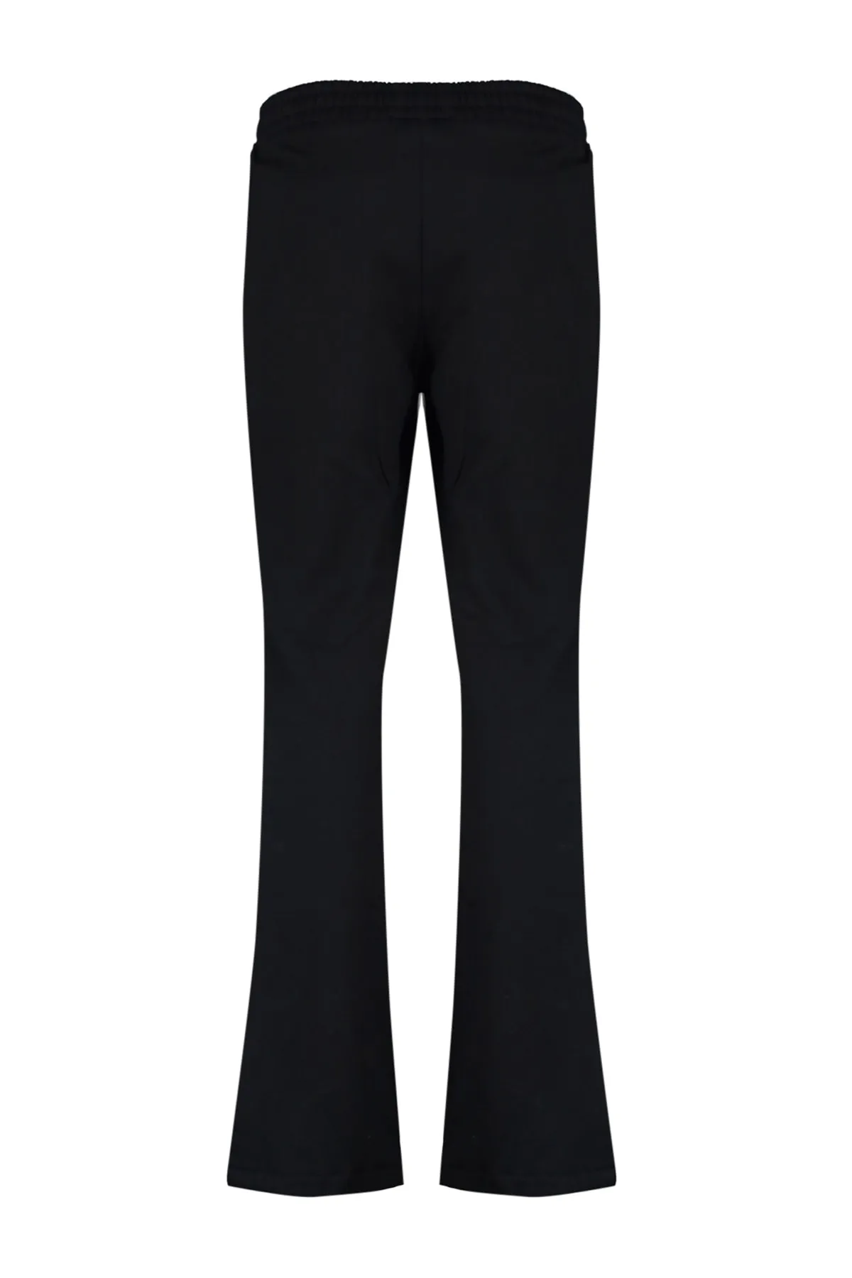 Trendyol Collection  Schwarze gerippte, genähte, Schlitzdetails, dünne Fleece-Innenseite, gestrickte Jogginghose TWOAW23PL00243