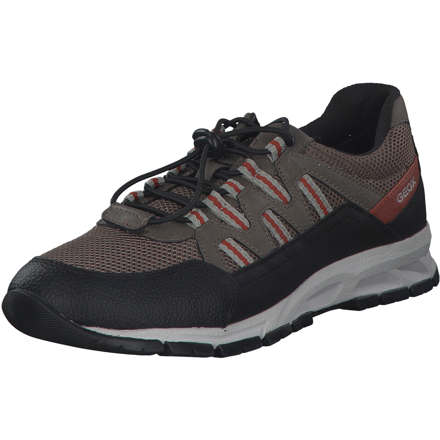 Geox U04A7A, Sneakers Low, Herren, Schwarz