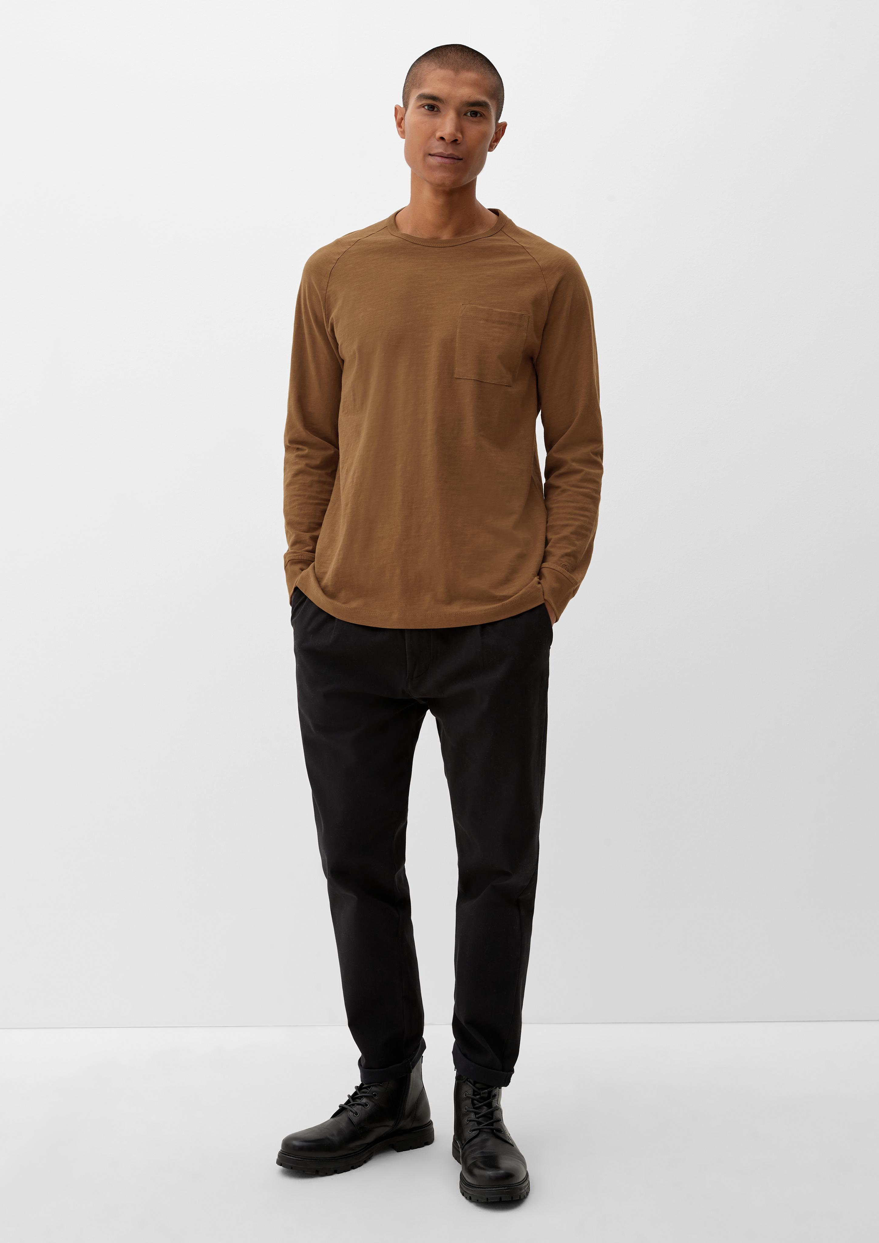Langarmshirt mit Flammgarnstruktur  2119214-8592
