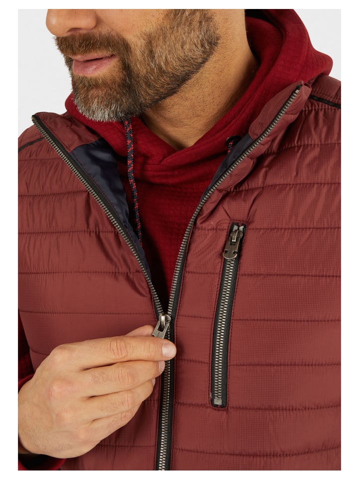 Navigazione Steppweste in oxblood red günstig kaufen XXL