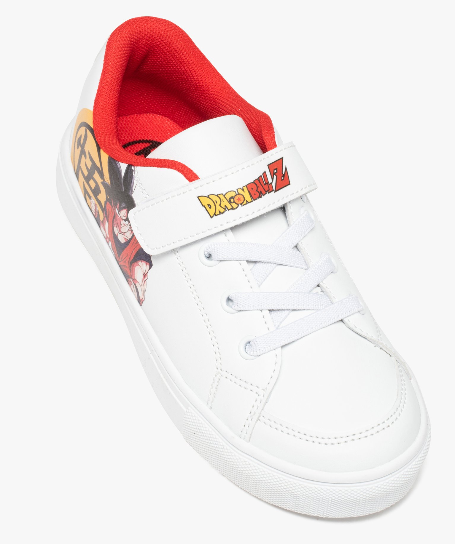 Baskets Garçon imprimées à lacet et scratch – Dragon Ba... blanc | GEMO