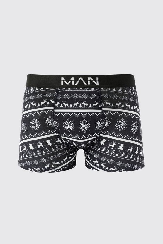 3er-Pack Weihnachts-Boxershorts mit Geschenkbox