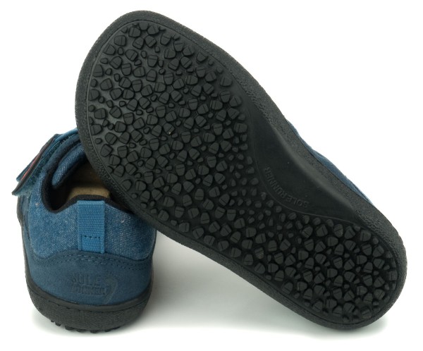 Sole Runner |k ~ Puck 2 Nubuk/Canvas ~ Blue