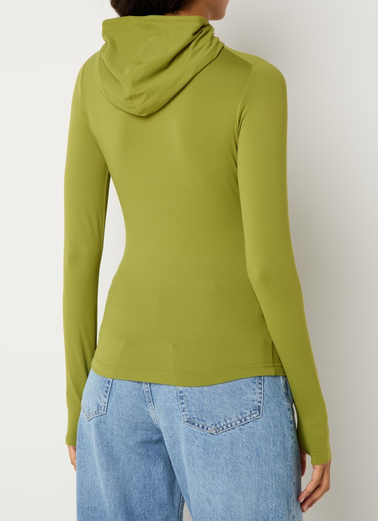 Daily Paper long-sleeved shirt with hood and logo
