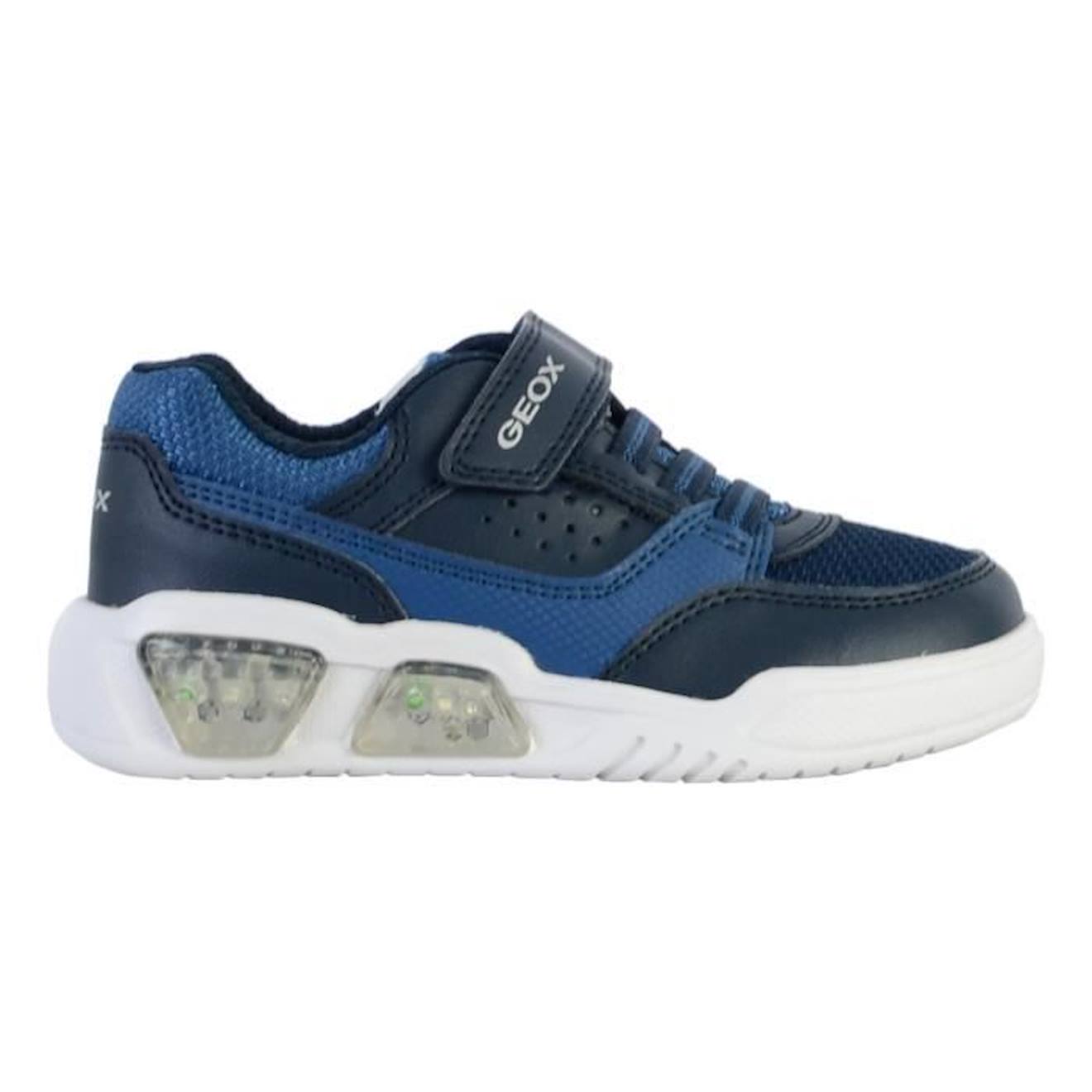 Basket à Scratch Enfant Geox Illuminus bleu