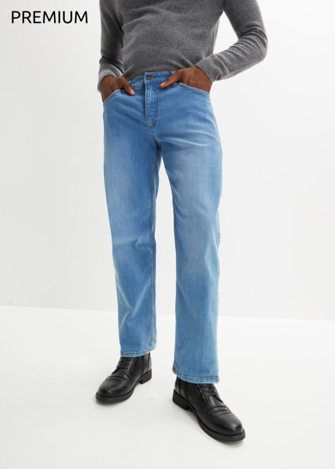 Essential Loose Fit Stretch-Jeans, Straight