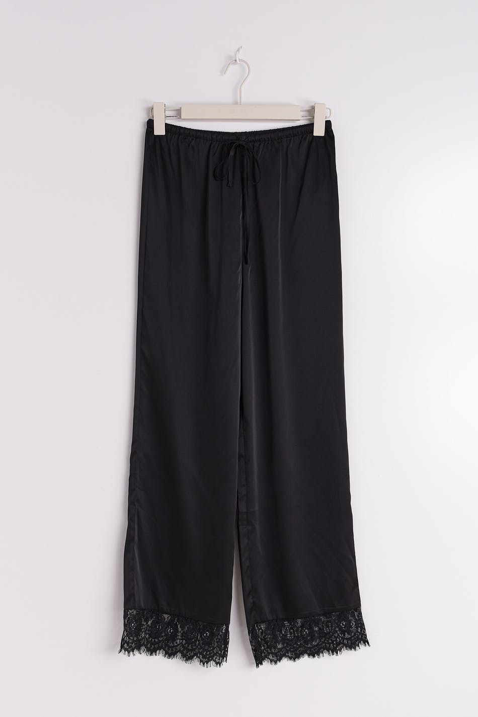 Satin lace trousers