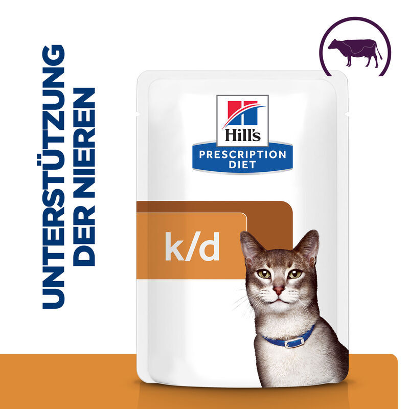Hill's Nierendiät Hill's Prescription Diet k/d Rind 12x85 g