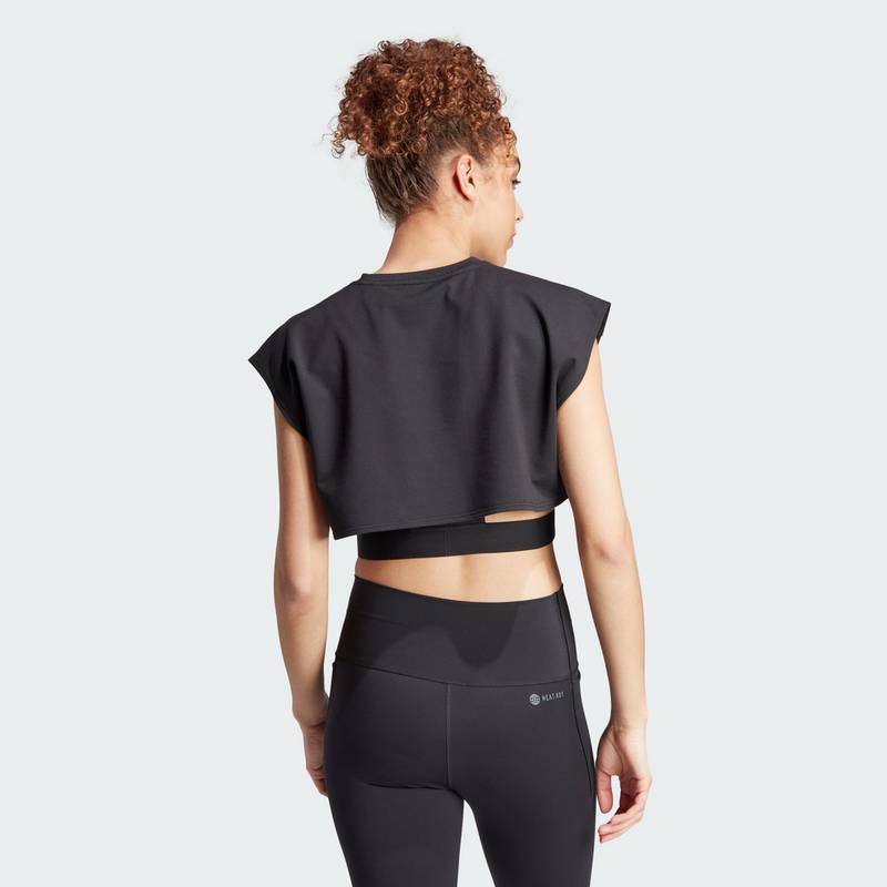 adidas Power AEROREADY Crop-Shirt Croptop Damen