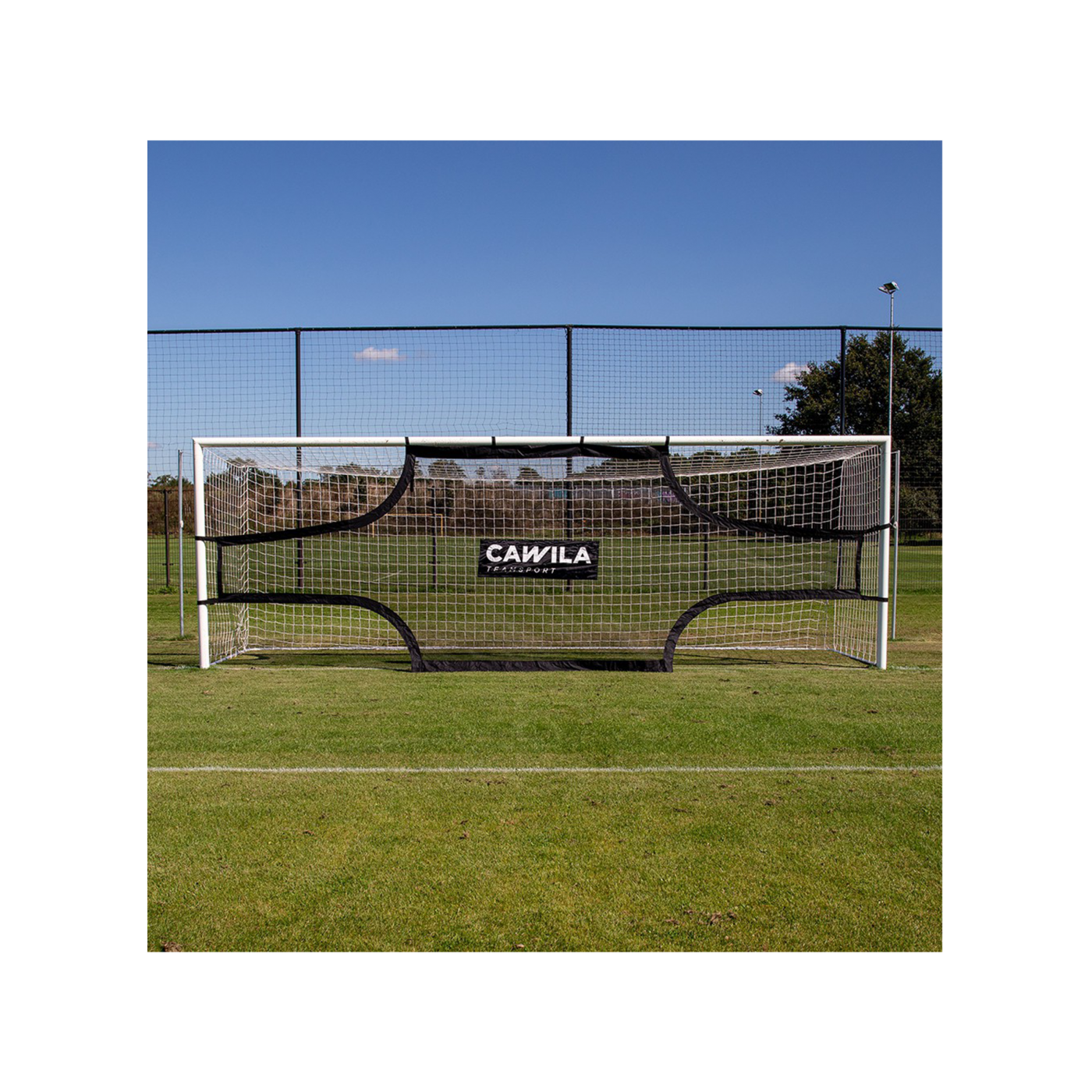 Cawila Target Netz 7,32 x 2,44 m Schwarz Weiss