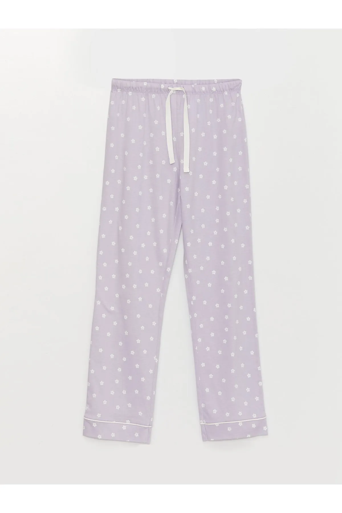 LC Waikiki  Kurzarm-Damenpyjama-Set mit Hemdkragenmuster und Muster