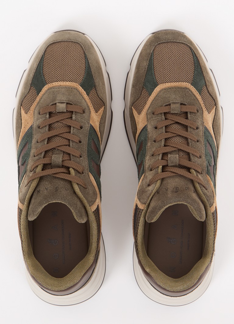 Tênis Hogan Hyperlight em camurça com detalhes em mesh