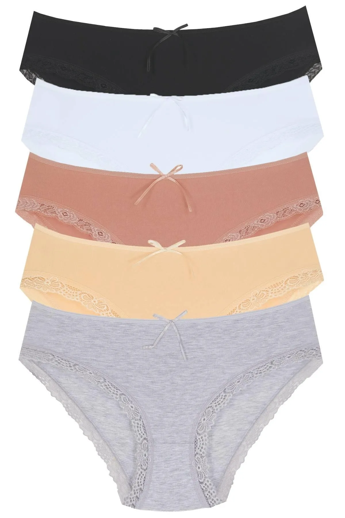 Newlilla  1009 Bato Leg Lace 5-teiliges Damenhöschenpaket 1009-v6