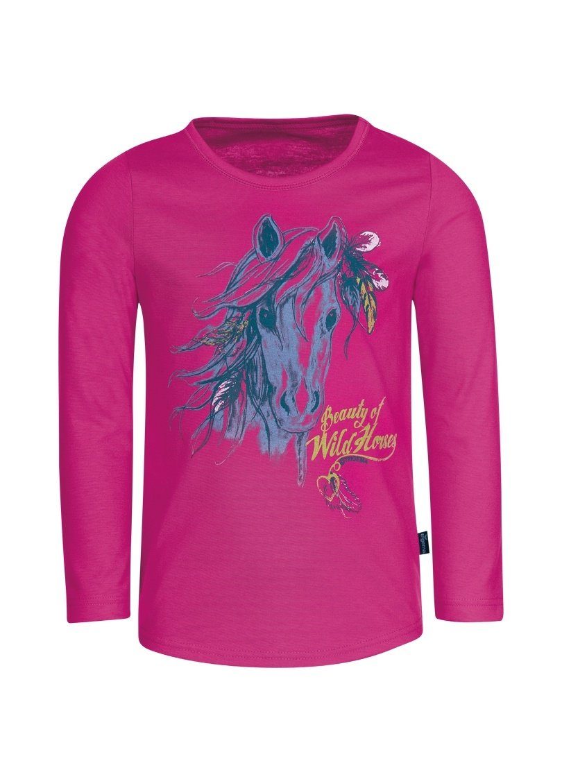 Trigema T-Shirt TRIGEMA T-Shirt mit niedlichem Pferde-Motiv