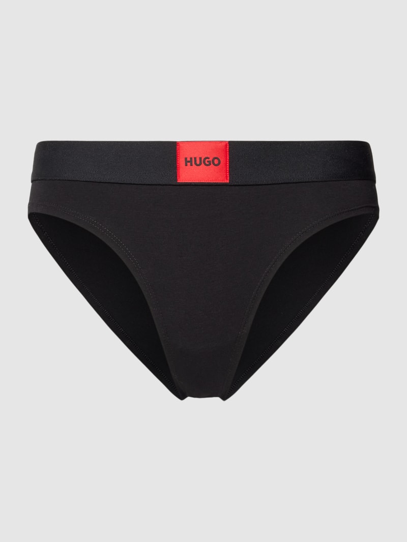Slip mit Label-Patch in black