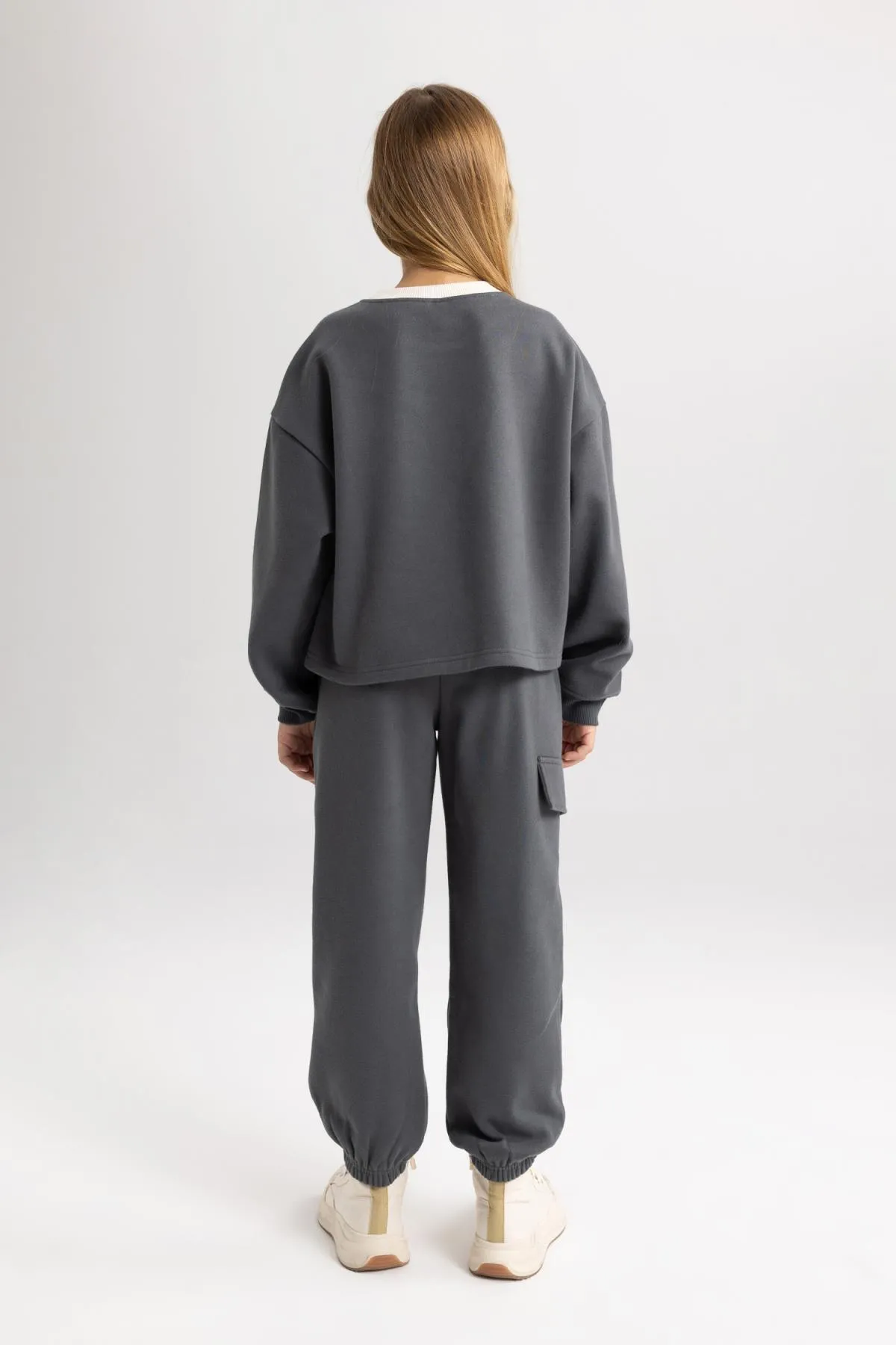 DeFacto  Bedrucktes Sweatshirt-Jogginghose-Set für Mädchen, 2-teilig