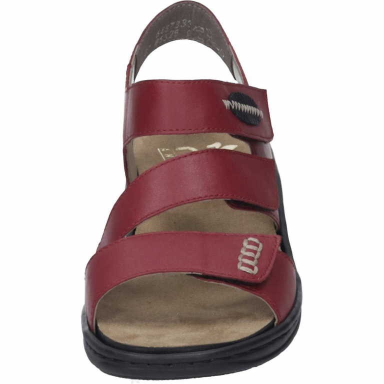 RIEKER Klassische Sandalen rot