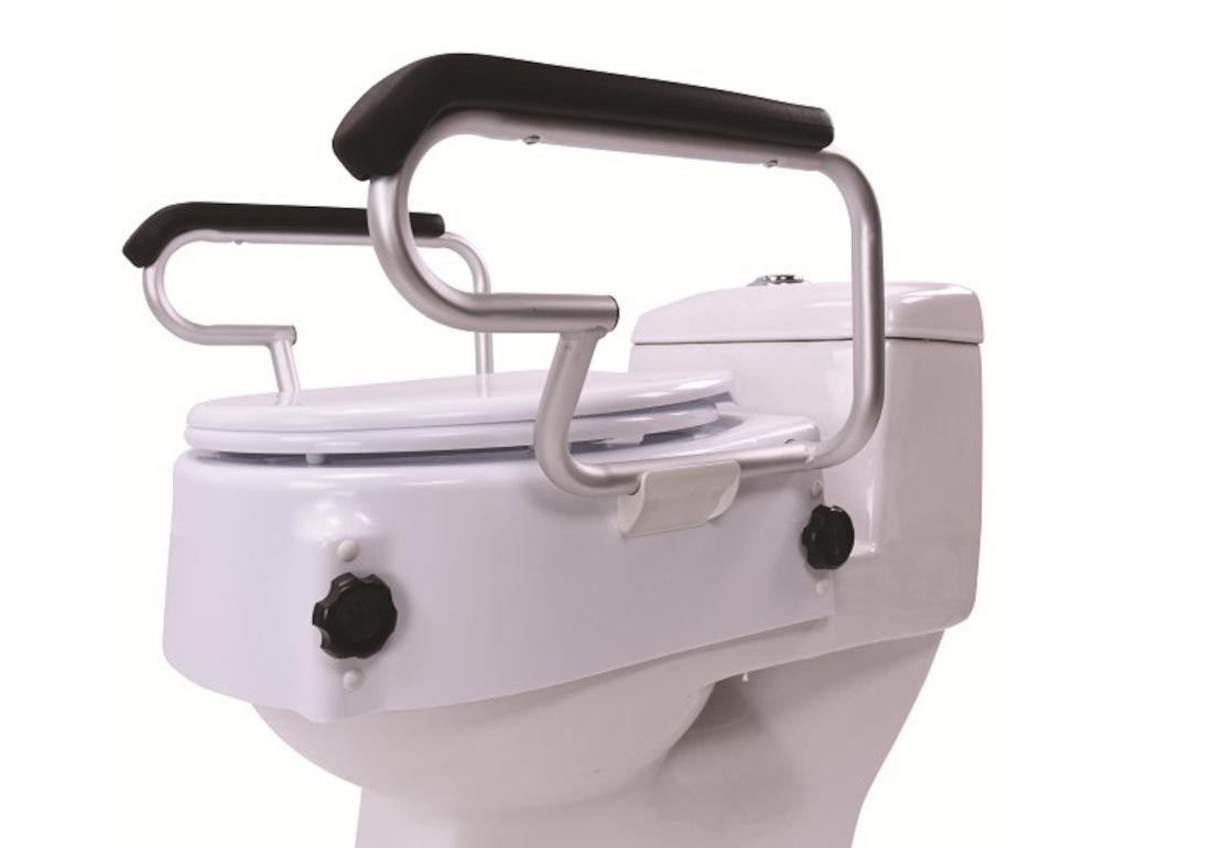 ANTAR Toilettensitzerhöhung mit Deckel und Armlehnen mit HMV-Nr. AT51204