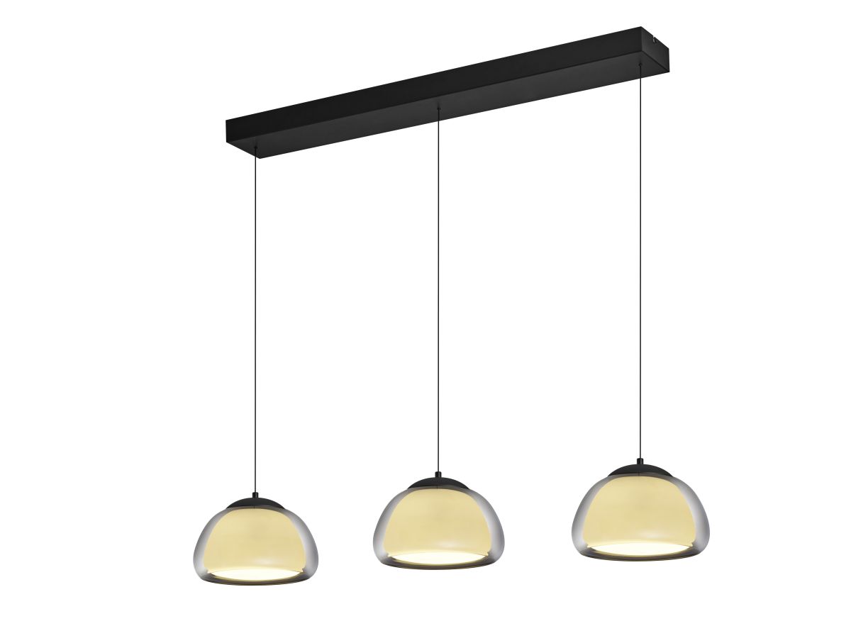HELL 3-flg LED Pendelleuchte Luxxo