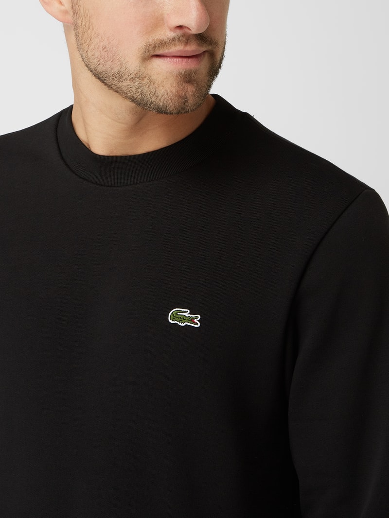 Sweatshirt mit Logo-Detail in schwarz