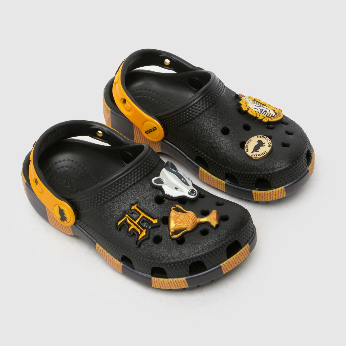 Crocs fekete multifunkciós Hufflepuff klumpa Junior szandál