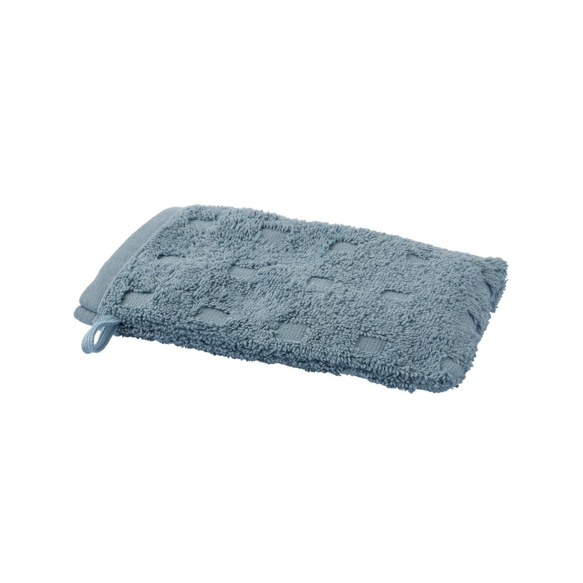 Waschhandschuh mit grafischer Struktur