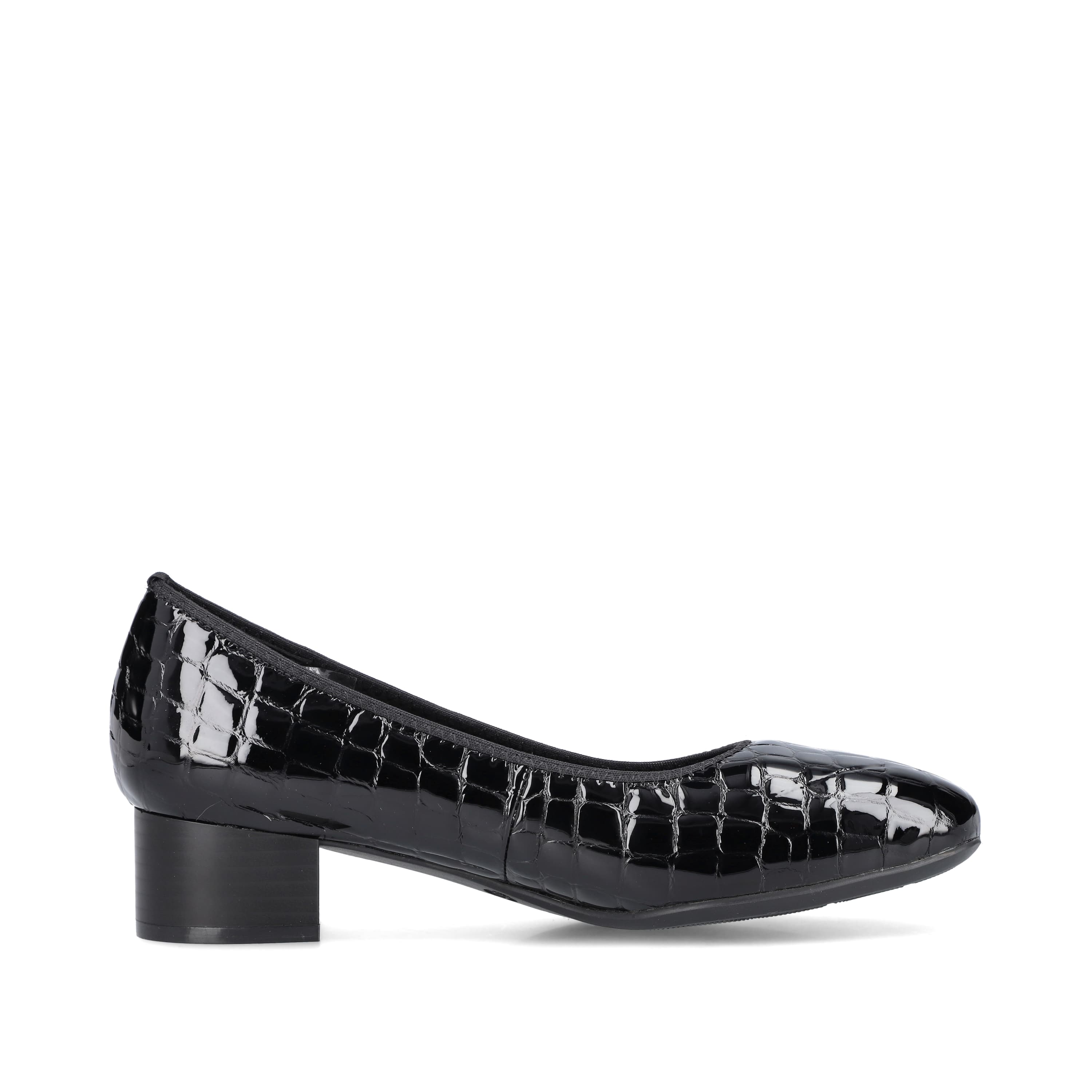 Rieker Damen Pumps glanzschwarz