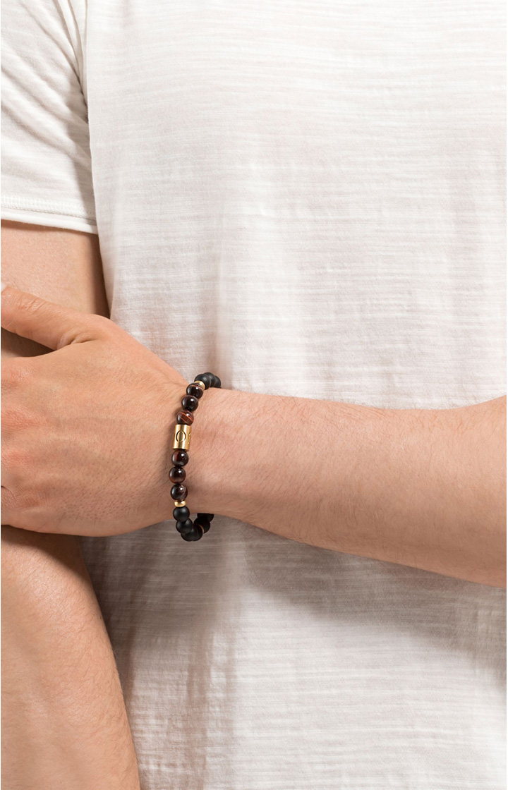 Armband in Schwarz/Braun