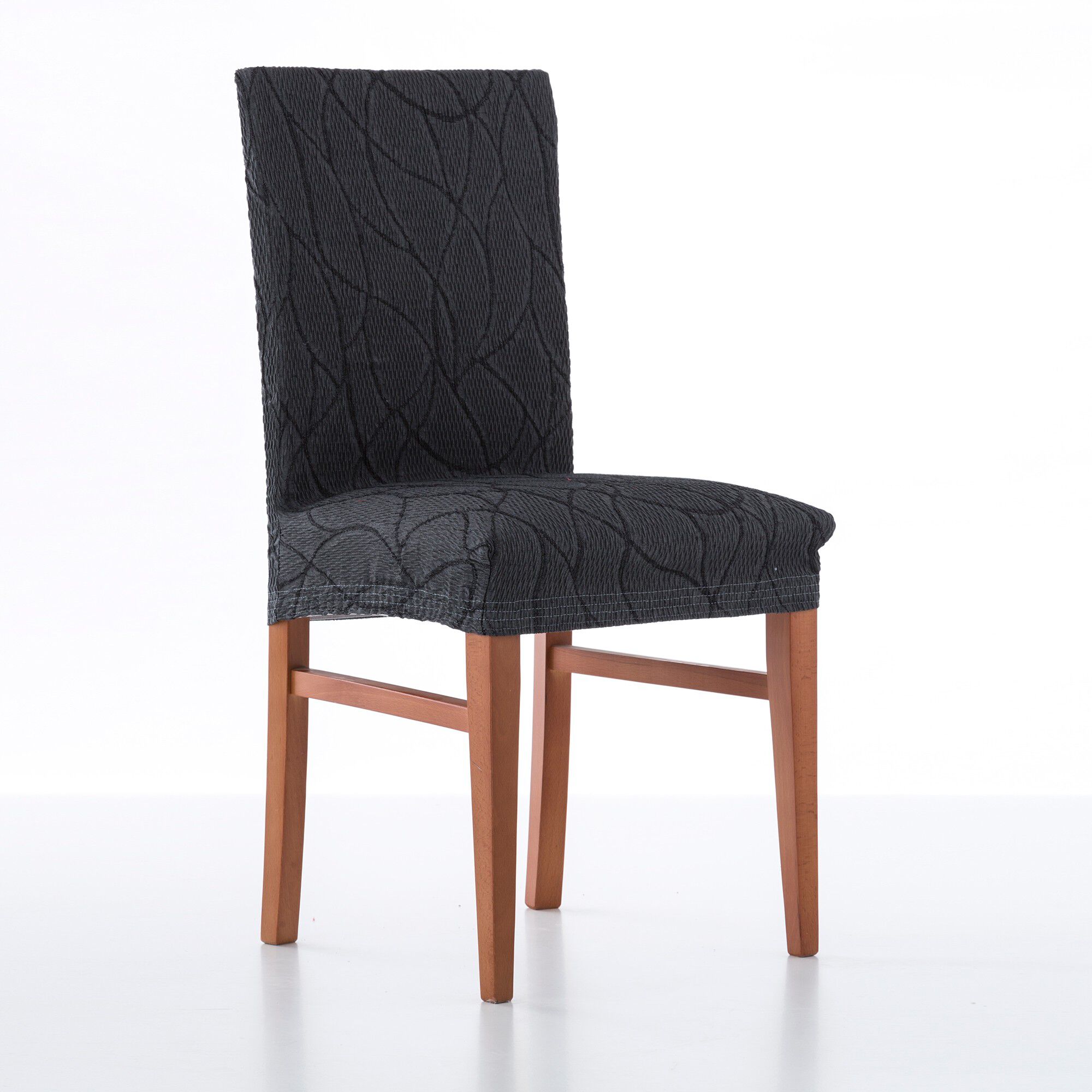Housse intégrale extensible motif jacquard 
