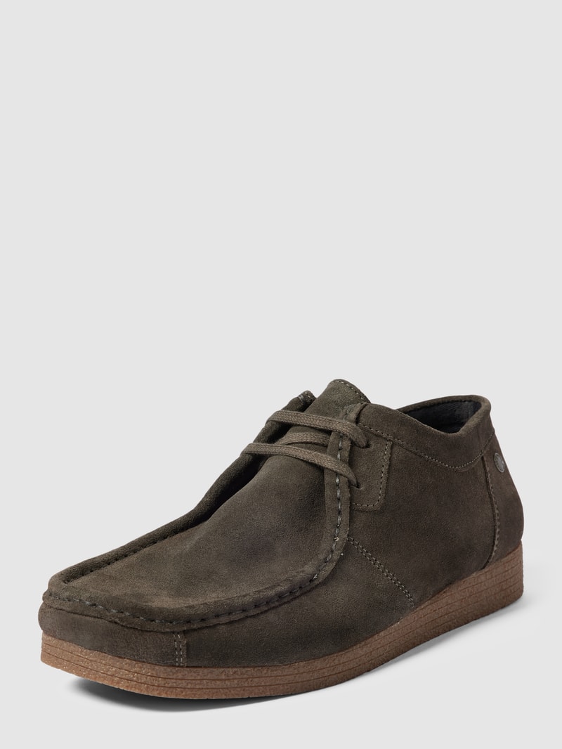 Schnürschuhe mit Label-Details in schwarz