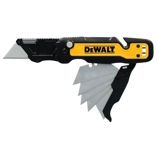 DeWalt Accessories DWHT10992-0 Coltello pieghevole a spinta e ribalta con custodia