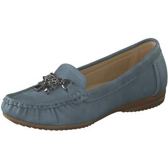 smiling for feet Mokassin in blau