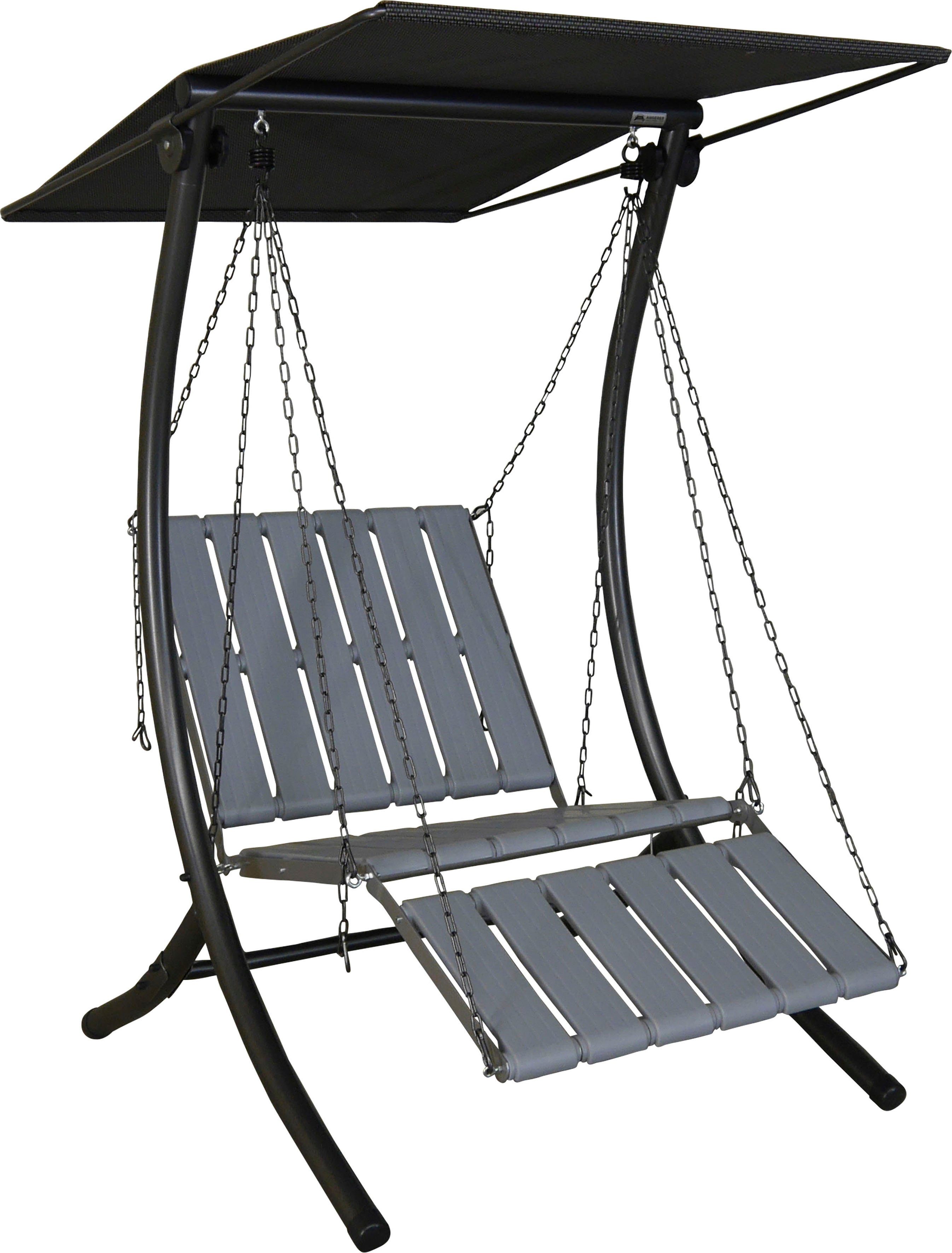 Angerer Freizeitmöbel Hollywoodschaukel Luxus Smart denim, 1-Sitzer, Bettfunktion, BxTxH: 100x145x160 cm